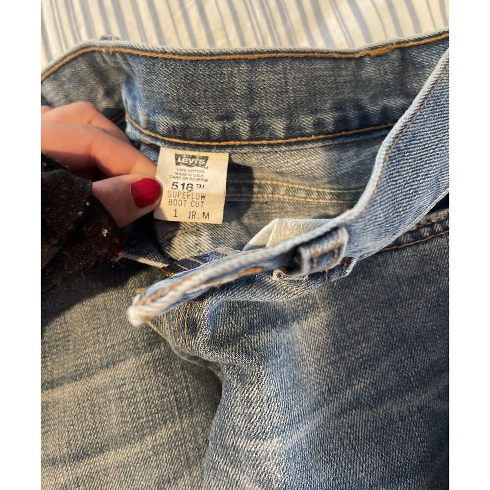 Levis Superlow Bootcut 518 - Size 1 - Medium Wash